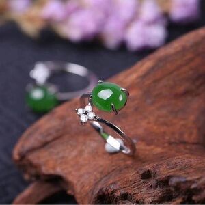 Hetian jade three-piece set